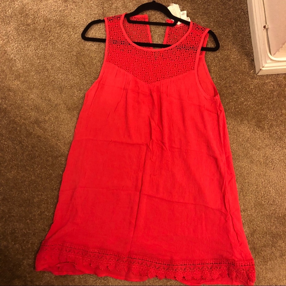 Coral Mini Dress